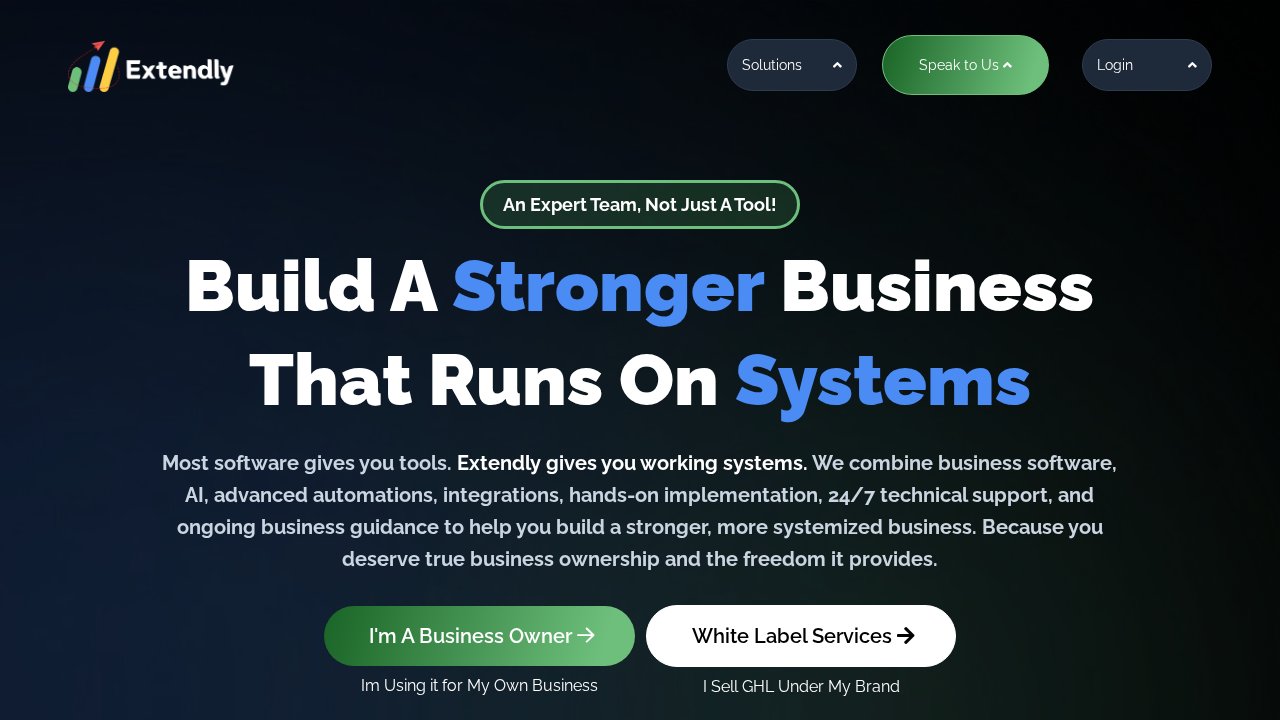 Extendly website preview